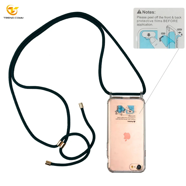 

2020 for iPhone SE Crossbody Handykette Transparent Clear Phone Case