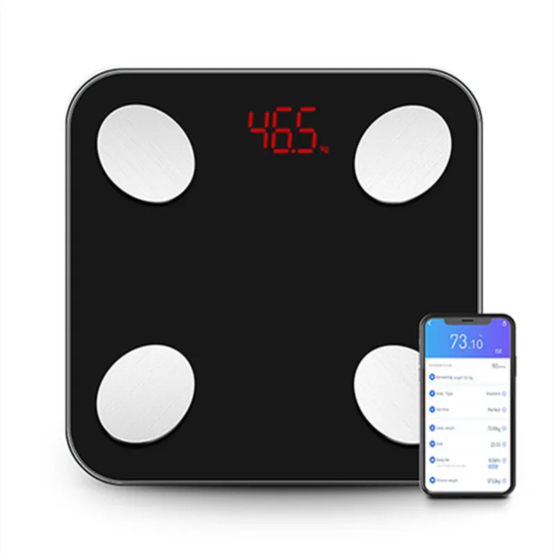 

180KG 396LB bmi body weight fat scale digital electronic bathroom weighing scale custom LOGO, White
