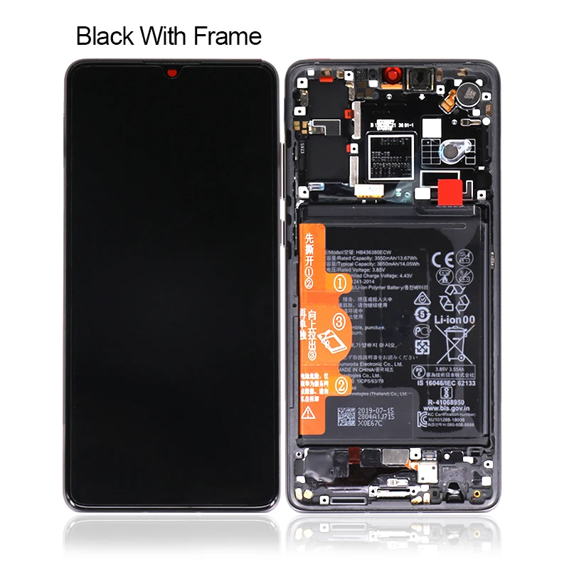 

Mobile Phone LCD for Huawei P30 LCD With Touch Screen + Frame For Huawei P30 LCD Display Digitizer Assembly, Black