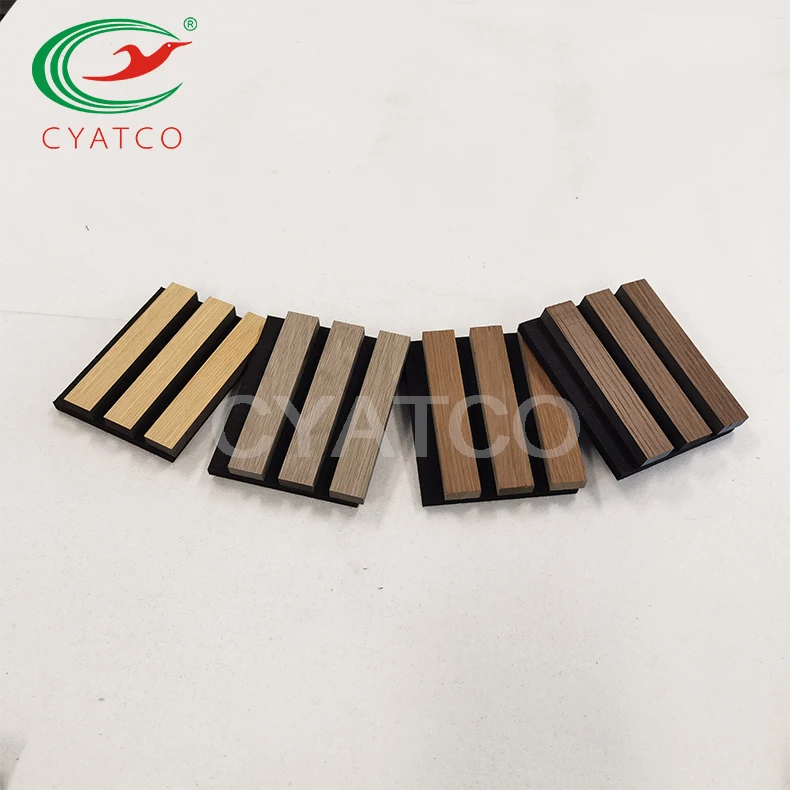 

CYATCO Fast Delivery Wooden Akupanel Sound Absorbent Wall Slat Wood Siding Soundproofing Panel with Acoustic for Soundproofing