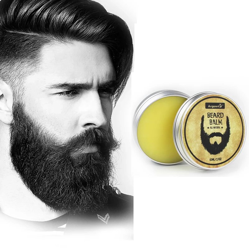 

Private label cruetly free natural organic wax beard oil balm softens coarse and rough beard, Yellow, white