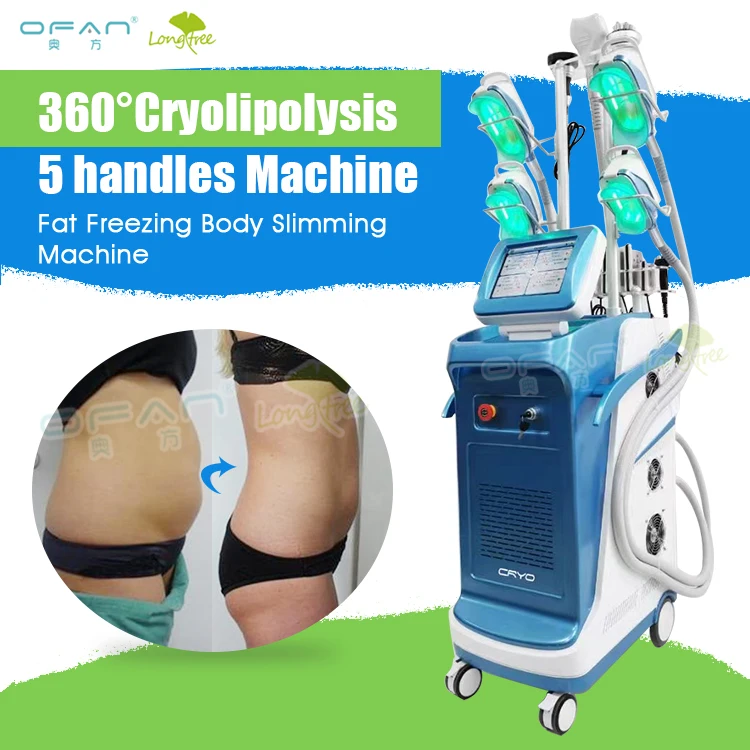 

Cold Body Cryotherapy Slimming Criolipolyse 5 Hands Cool Tech Sculpting Shape Fat Freezing equipment cryolipolysis Machine