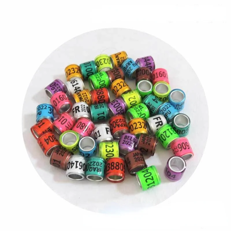 

2022 locomotive multi-color pigeon foot ring spot wholesale homing pigeon foot ring