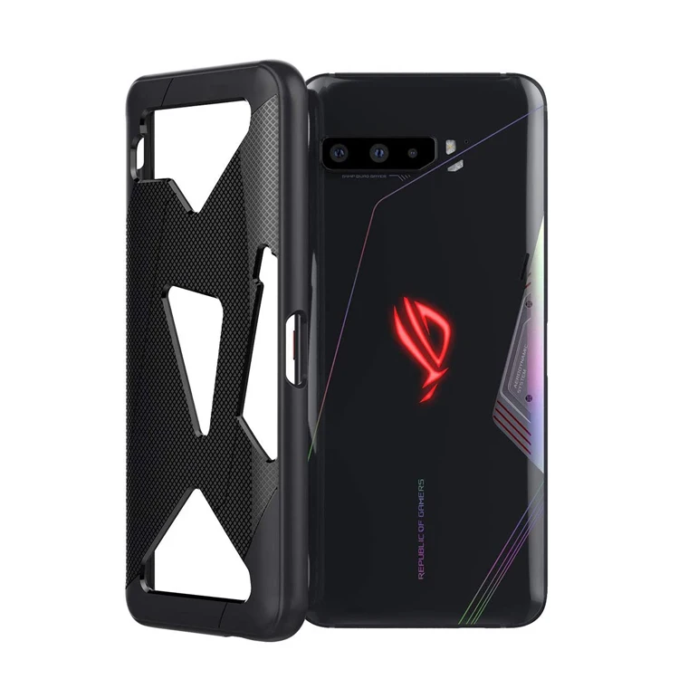 

For Asus Rog Phone 3 Cases,HOCAYU Black Color Flexible Soft TPU Bumper Phone Case Back Cover for Asus Rog 3 Fundas, Black,blue,gray