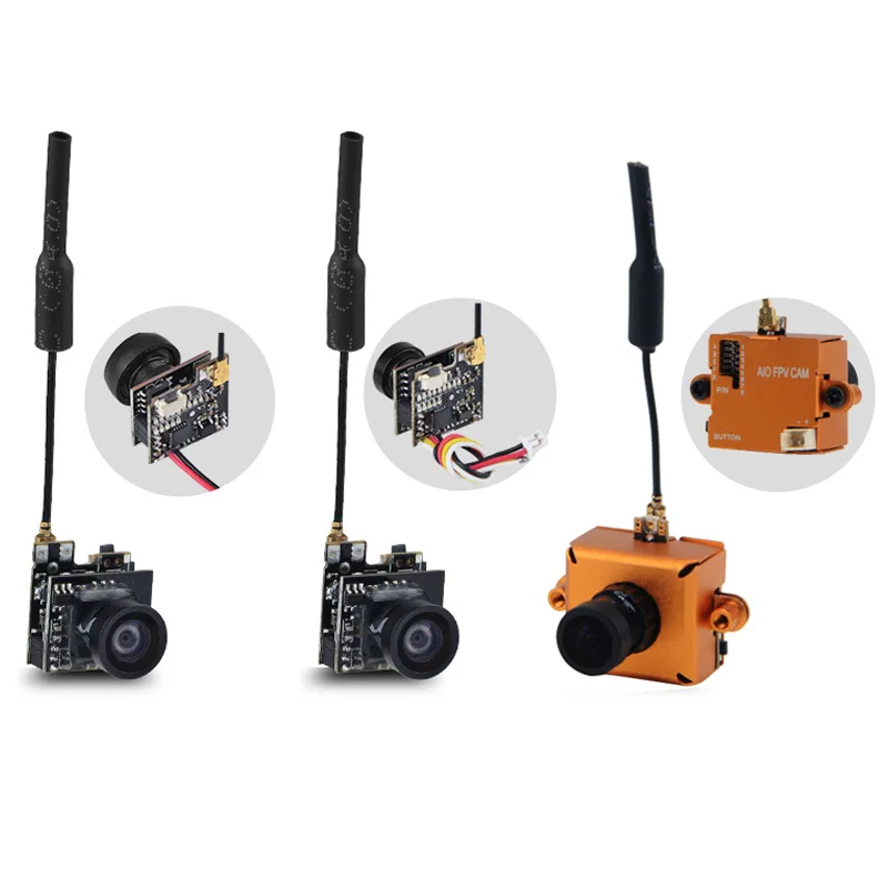

LST-S2 5.8G 25MW 40CH 800TVL Transmitter FPV AIO Micro Camera FPV Camera with OSD Spare Parts