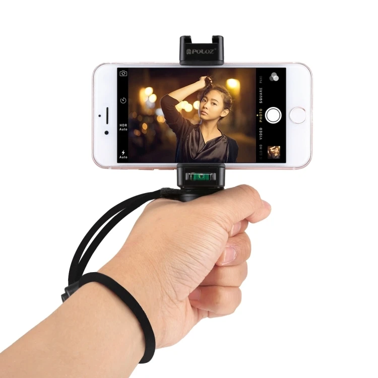 

Dropshipping PULUZ Vlogging Live Broadcast Handheld Grip Selfie Rig Stabilizer ABS Tripod Adapter Mount with Cold Wrist Strap