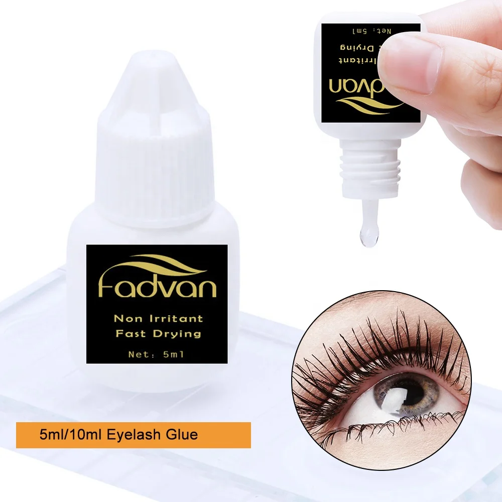 

False Eyelash Glue Fast Drying Adhesive Extension Strong False Eyelashes Grafted Glue Waterproof Lash Tools Cola Colle Glue Cils, Black