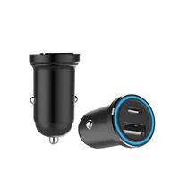 

New Metal Front And Back Seat 36W 2 Ports Quick Charge 4.0 USB Type C PD Car Charger