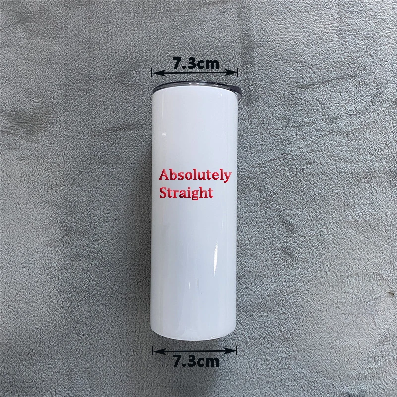 

600ml Stainless Steel White Blank DIY Total Straight Non Tapered All Straight Tall Slim sublimation blanks skinny tumbler