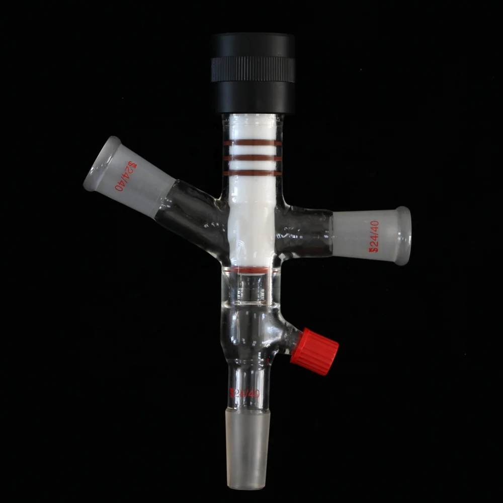 

Glass Vacuum Cut Off Adapter  with GL14 , Vacuum Cow Adapter 60 Degree