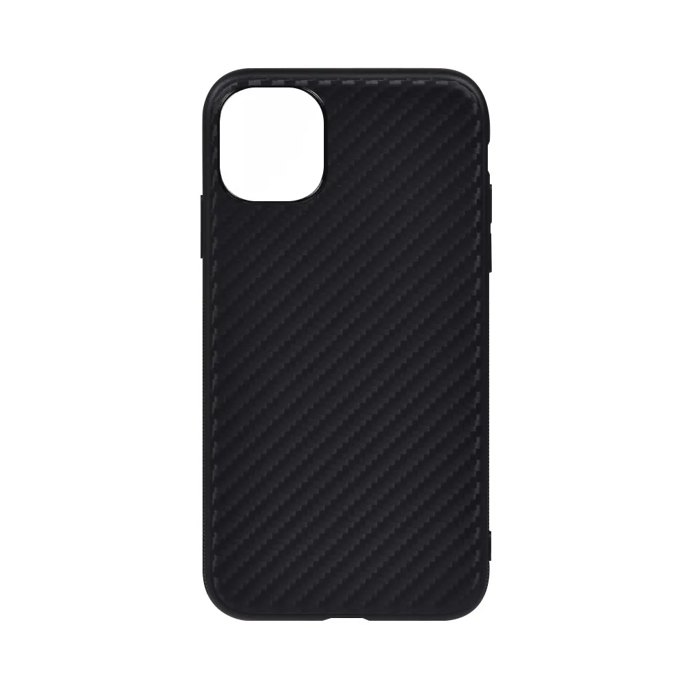 Ultra Thin Flexible Carbon Fiber TPU black cover Anti Slip Scratch Phone Case For iphone 11 Pro 5.8 2020 Cell phone  case  cover