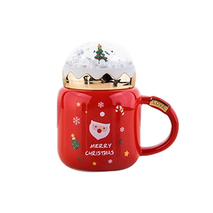 

G73 Drinking cup Gift ceramic mugs Large Capacity Christmas water bottle