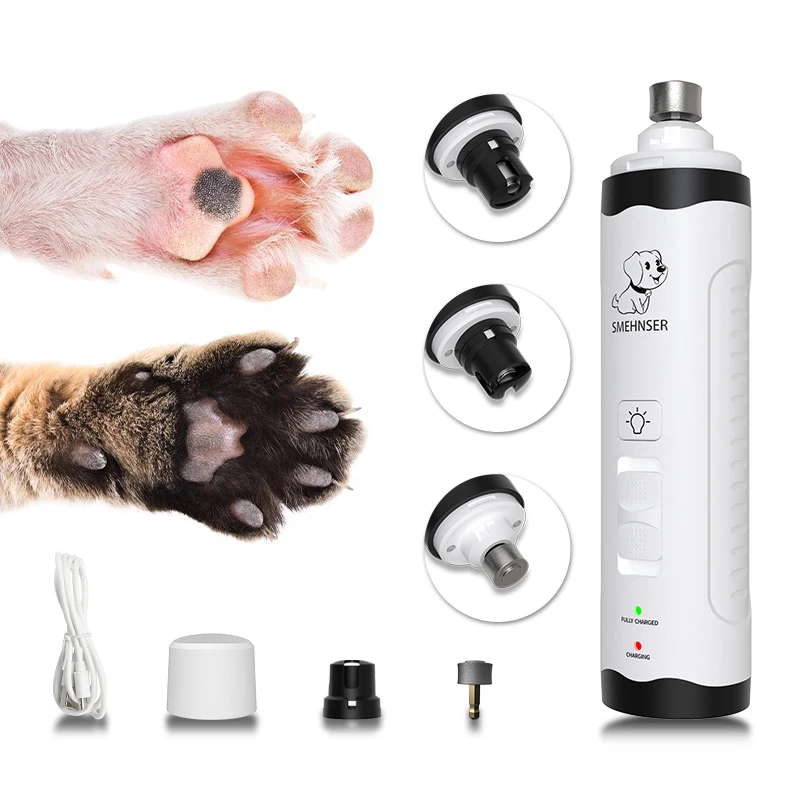 

Pet Supplies Factory Wholesale New Shelf Collections electric automatic USB rechargeable pet grooming cat dog nail grinder