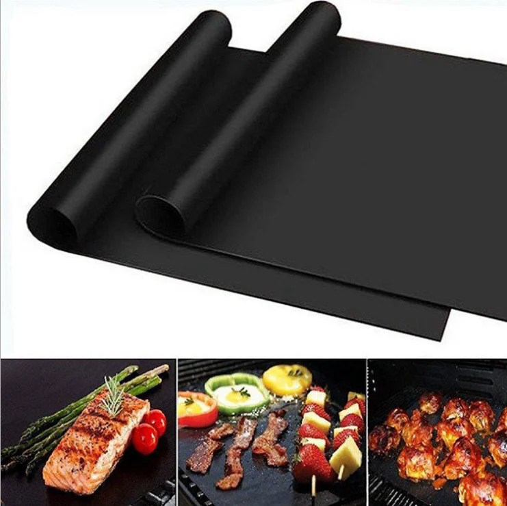 

QY new baking greaseproof paper greaseproof cloth BBQ BBQ mat high temperature resistant tarp household non-stick cloth oven mat, Picture