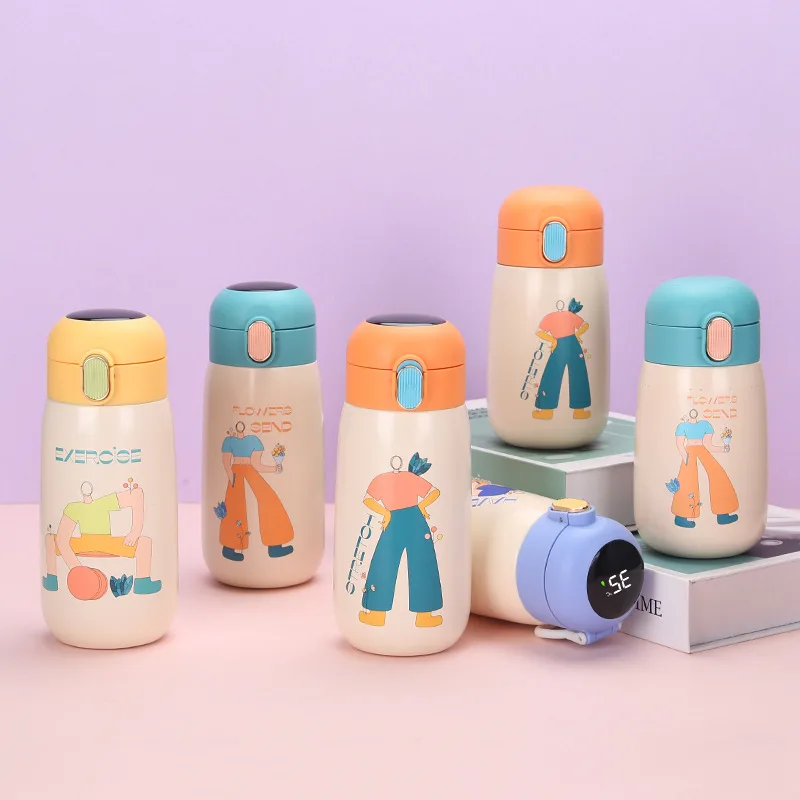 

2022 Cartoon Mini 304 stainless steel vacuum flask, As picture