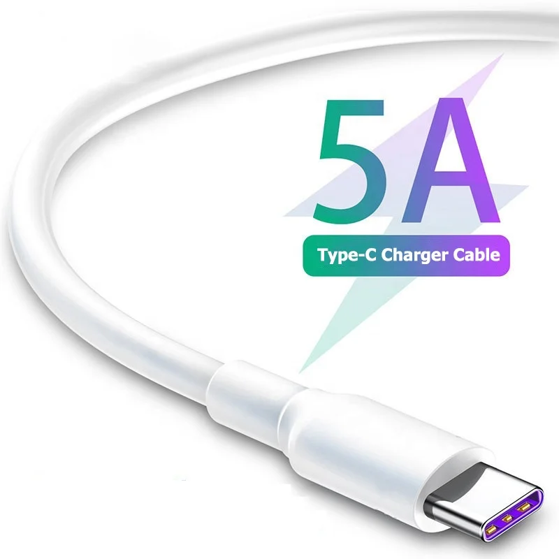 

Fast Charge 5A USB Type C For Samsung S21 A12 A32 Xiaomi Huawei P50 Pro Mobile Phone Charging Wire White Blcak Cable For Redmi, Red,navyblue,darkblack