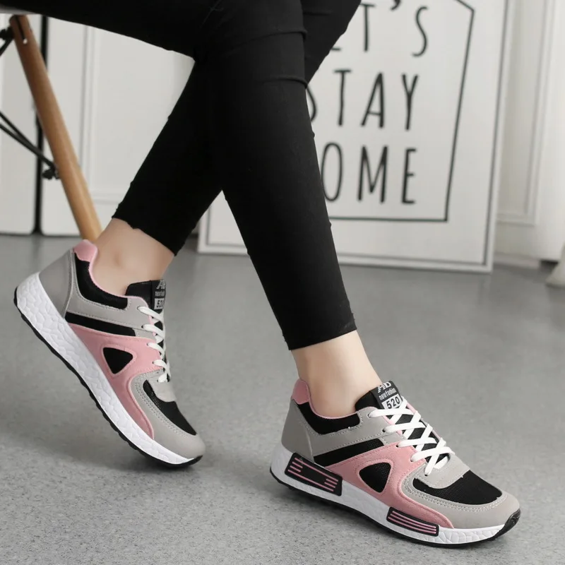 

Latest women's casual shoes sneakers design fashion ladies platform casual sports shoes