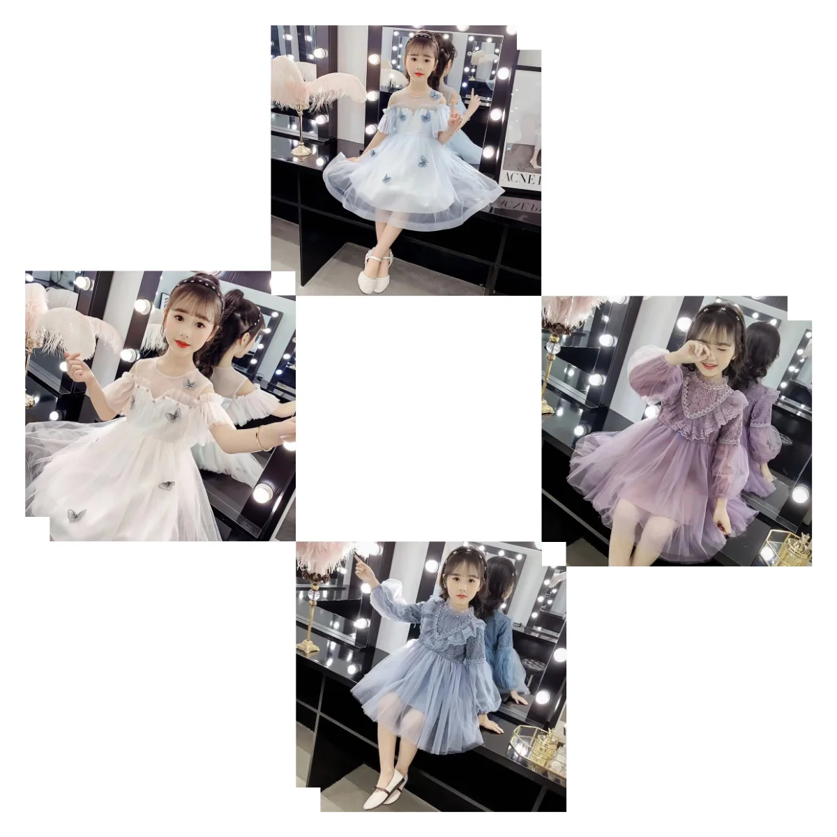 

Fashion summer children's skirts 2-12 years old children's fashion lace skirts 2021 wholesale