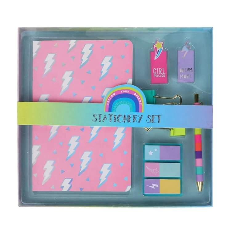 Christmas Custom Girly Stationery Set For Children Kawaii Boxed Table