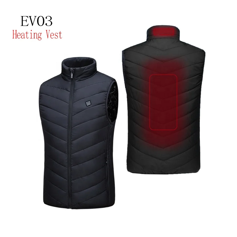 

Electric Rechargeable Heated Vest Mens Winter Heating Vest Waistcoat Tactical Fishing Winter Heavy Jacket Coat