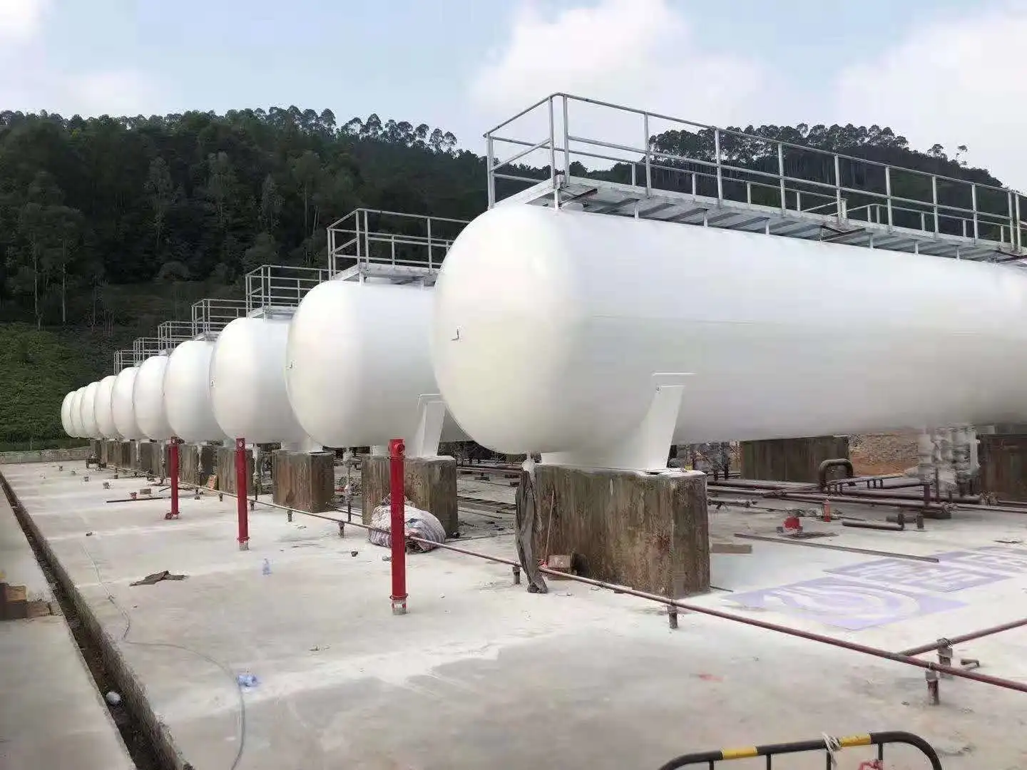 Horizontal Liquefied Petroleum Gas Storage Tank 30 Ton Lpg Storage Tank