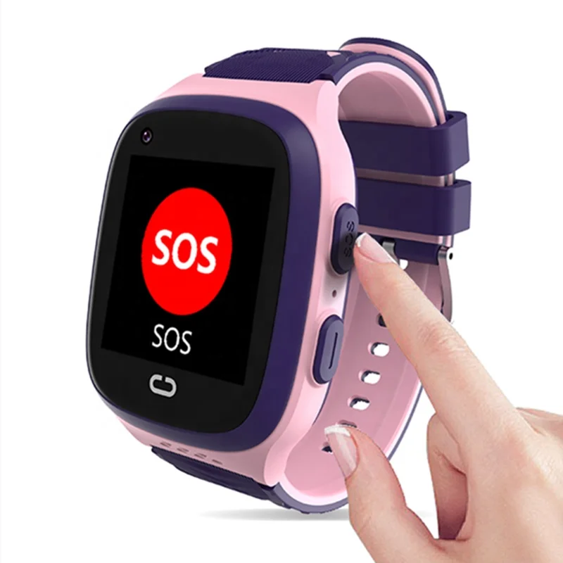 

waterproof video camera 1.44 Inch SOS SIM card call phone LT31E Smart Kids LBS GPS 4G Watch, Black blue pink