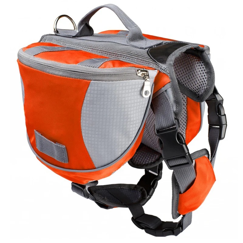 

Nimble Outdoor Pet Dog Backpack Reflective Saddle Bag Harness Carrier For Hound Travel Rucksack