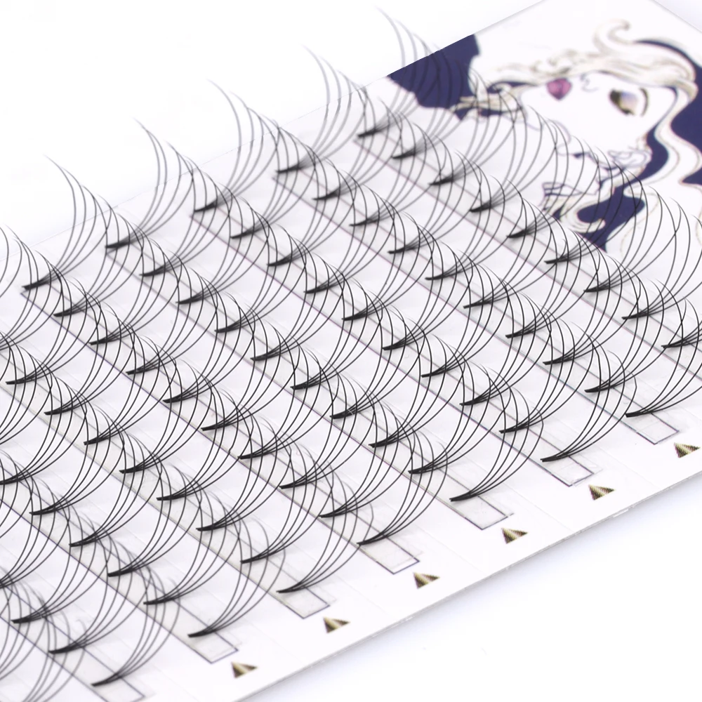 

Private Label Russian Eyelashes Volume 3D Silk Faux Mink Eyelashes Premade Fans Eyelash Extensions