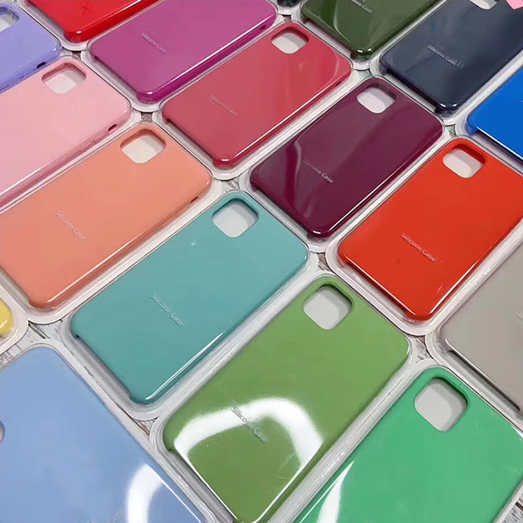 

Luxury Silicone Cell Phone Case for iPhone X XR XS 7 8 Plus for iPhone 11 Pro Max Phone Case, 64 colors available