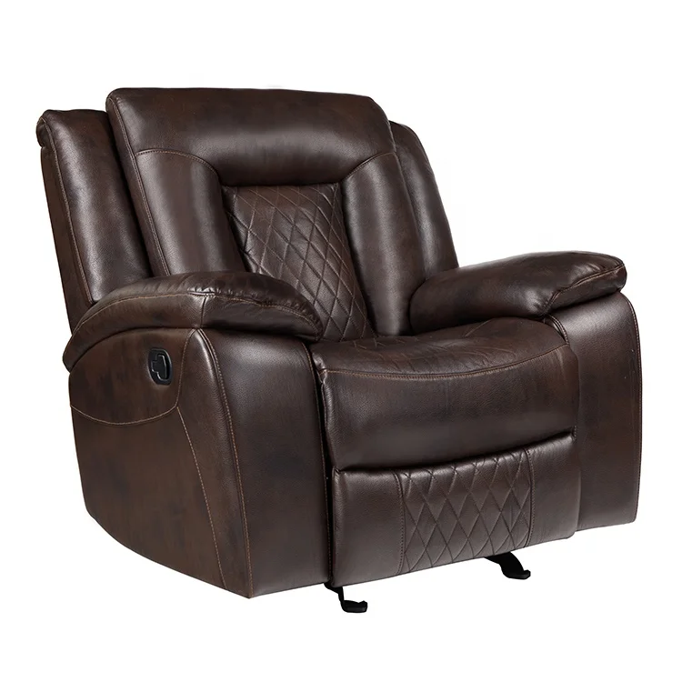 Frank Furniture Italy Leather Recliner Chair Brown Color Leather