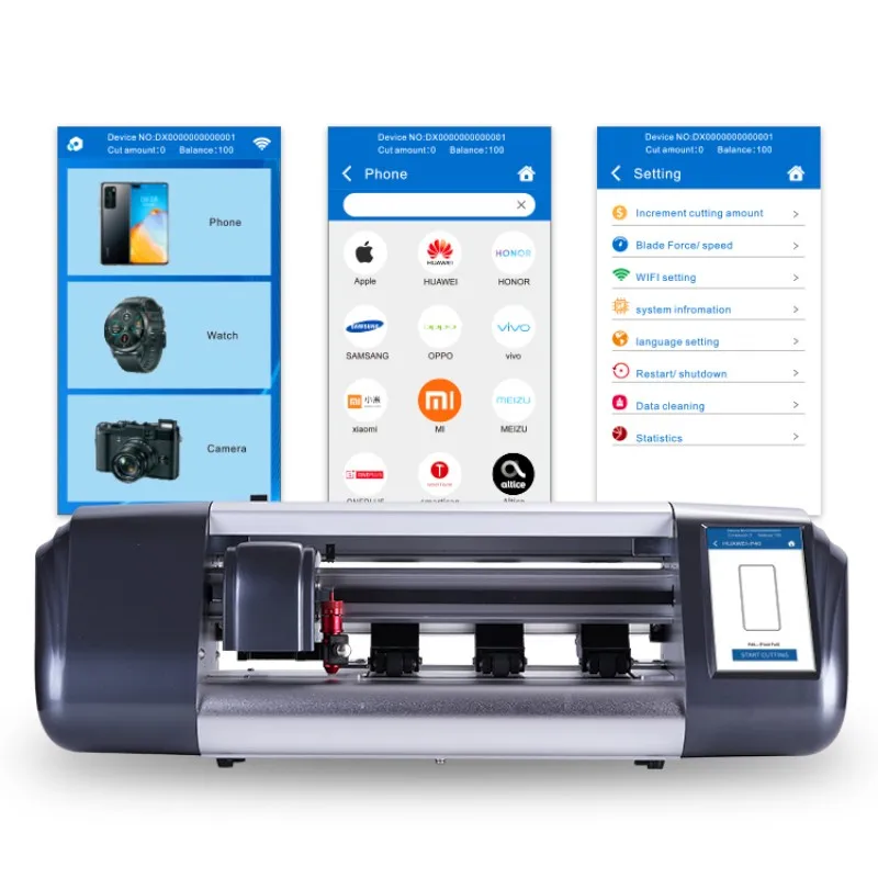 

Amazon Hot Sale Smartphone Protector Cutter For Pe Tpu Film Cutting With Touch Screen