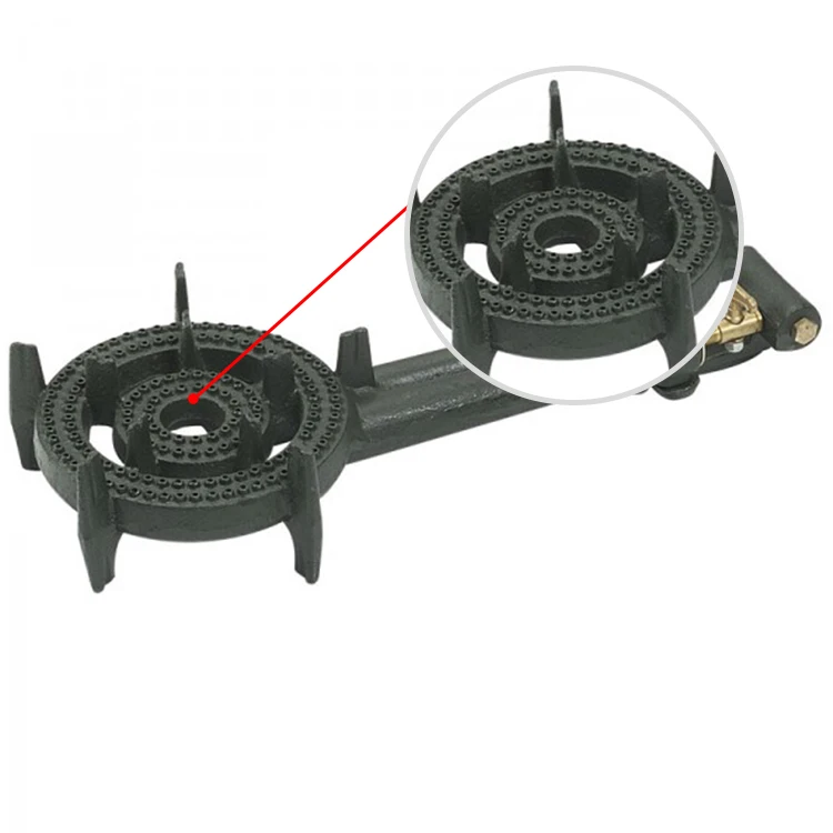 

Hot Sales High Quality Gas Stove Burner Ring Safety And Environmental Protection 2 Ring Cast Iron Propane Burner For Gas Stove