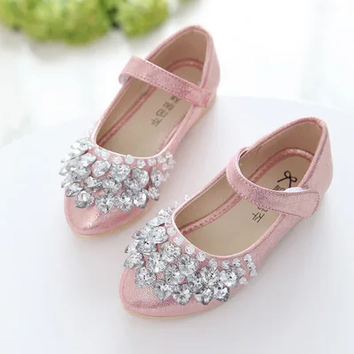 

Choushan OEM Sommerschuh Korean Edition 2021 Diamonds Sweety Children Dance Shoes For Girls Shoes, Gold/silver/pink