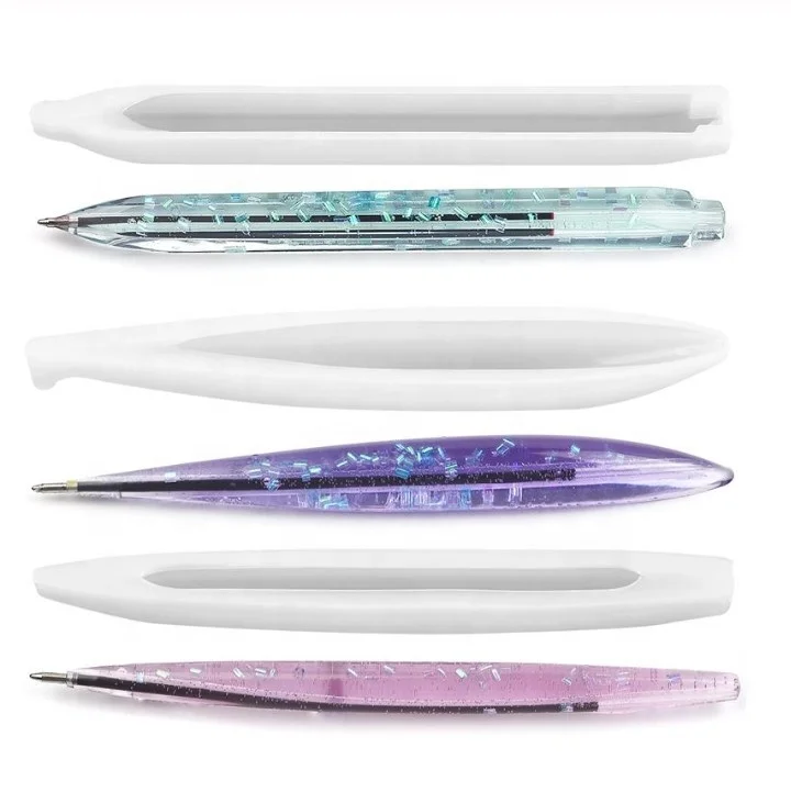 

Ballpoint Pen Transparent Silicone Mould Dried Flower Resin Decorative Craft DIY Ballpoint Pen Mold Epoxy Resin Mold for Jewelry, Clear silicone mold