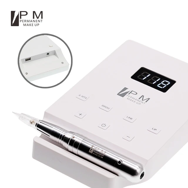 

PM 3d Eyebrow Permanent Makeup Professional Digital Tattoo Machine, White