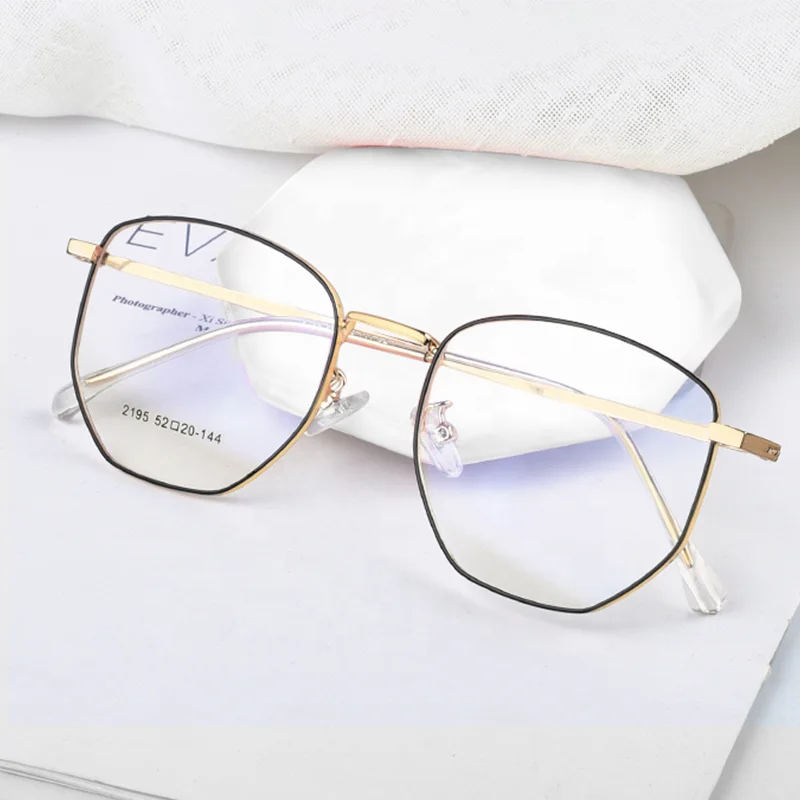 Shenzhen Ip Two Color Plating 2019 Modern Lot Latest Eyes Glasses Optical Frames