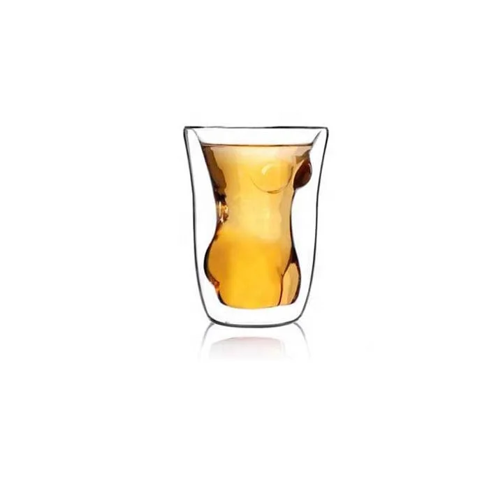 Borosilicate hand blown woman body shaped sexy shot glass  .jpg