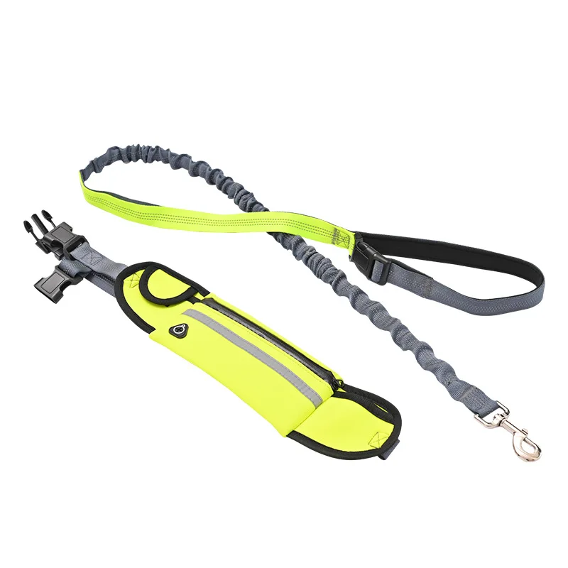 

Multifunctional Hands-free Waterproof Reflective Retractable Dog Leash with Storable Pockets