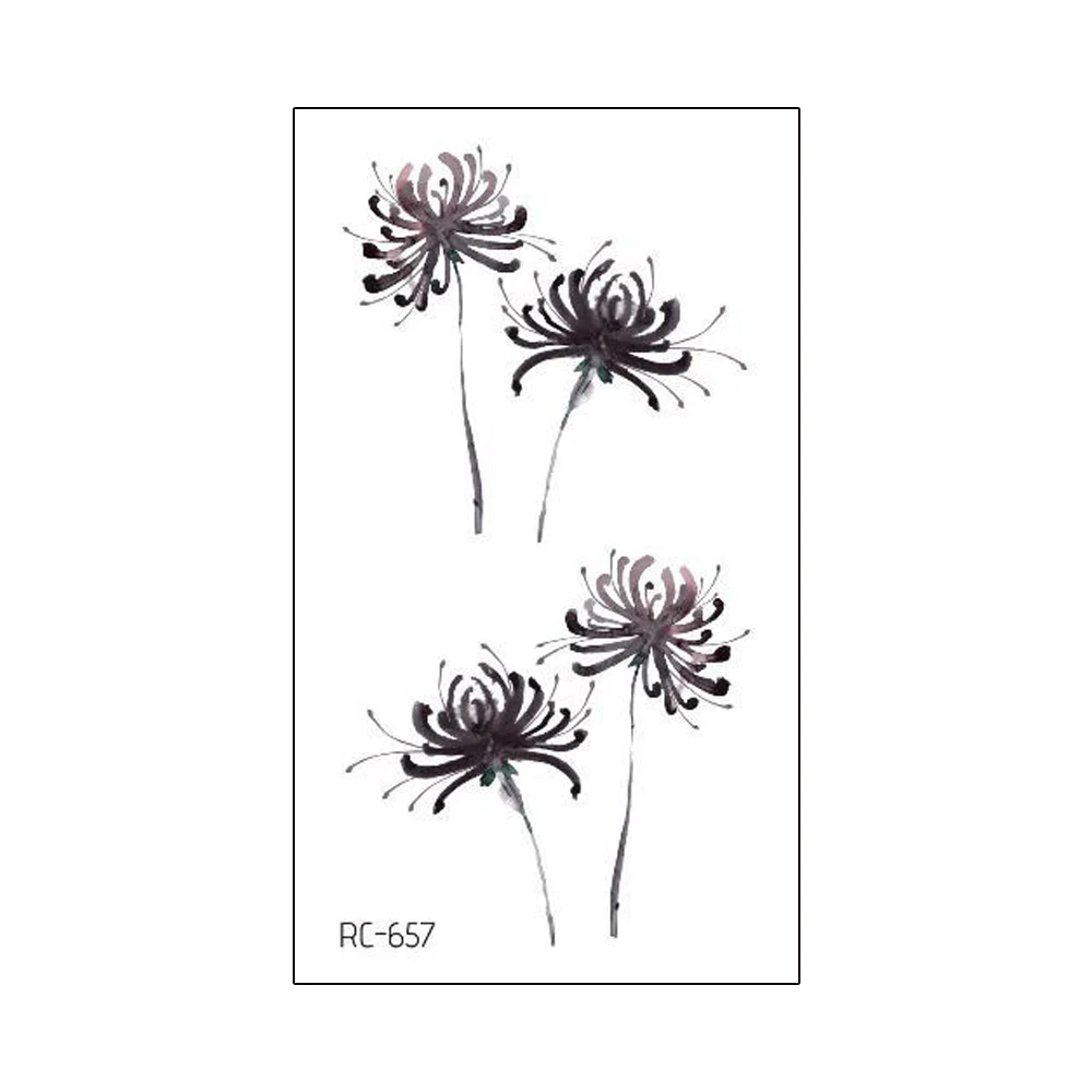 

Color other shore flower waterproof temporary tattoo sticker human tattoo RC-649--RC-676, Colorful / customized