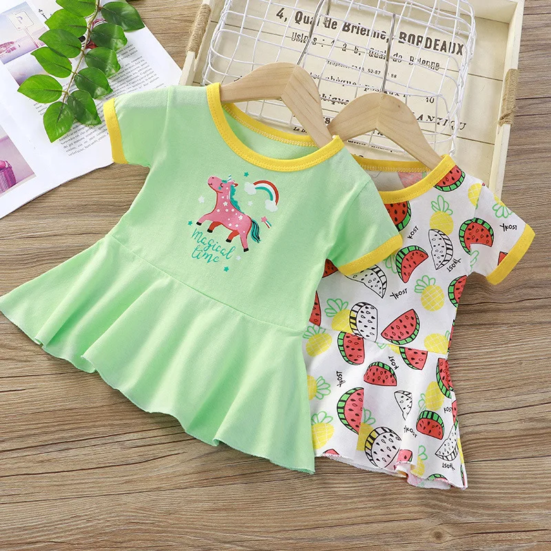 

Newest summer kids princess clothing elegant dress for girl clothes, Picture shows