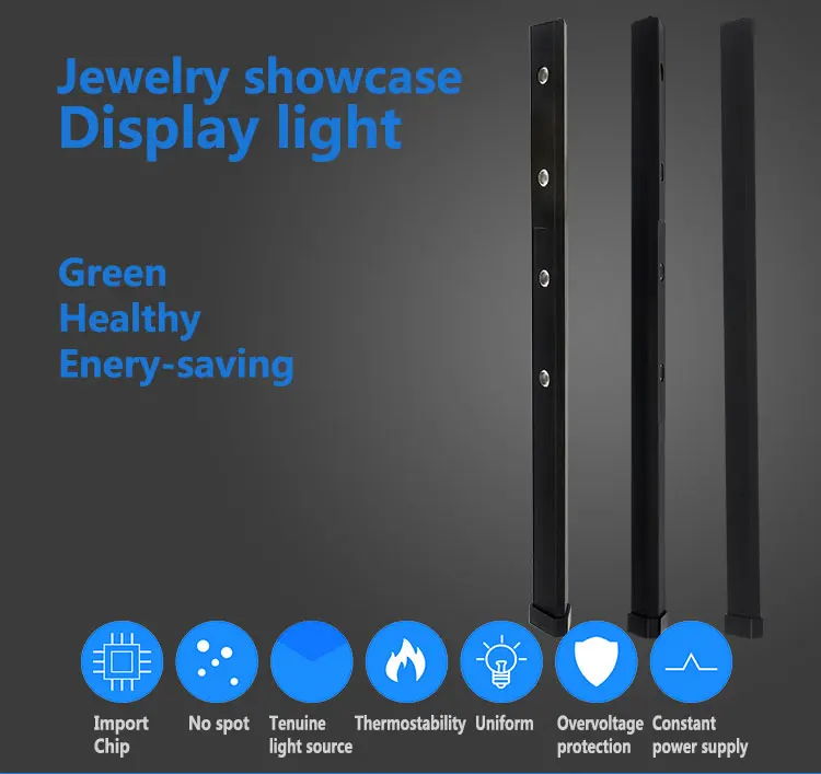 Best selling jewelry showcase 12V under cabinet light  for the museum showcase display lighting