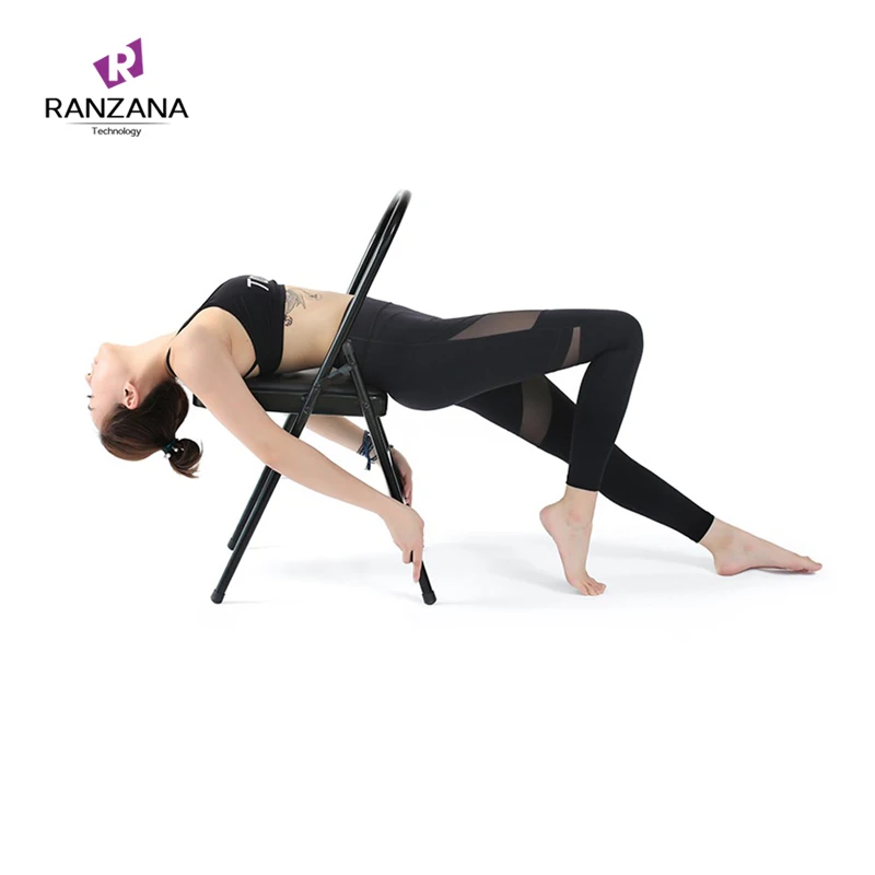 

Wholesale Multi-Function Yoga Accessory yoga headstand Chair tube metal folding Iyengar yoga chair