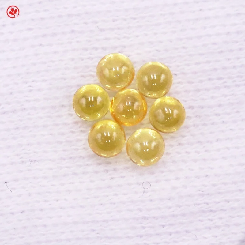 

Loose beads wholesale yellow ball shape cubic zirconia beads no hole
