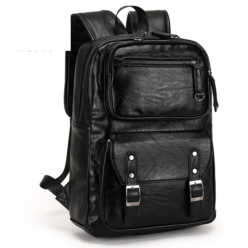 

Wholesale Bagpack School High Quality Mens Genuine Leather Backpack With Trolly