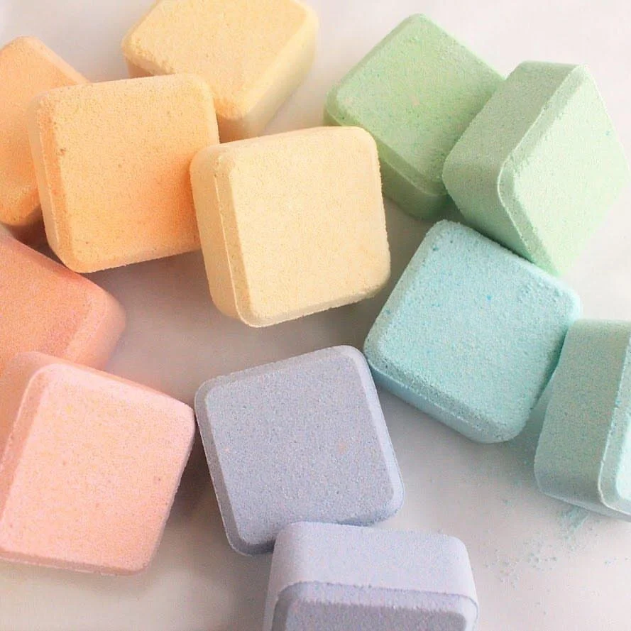 
OEM Custom label Natural Colorful Aromatherapy Shower Steamer cbd Shower Tablets 