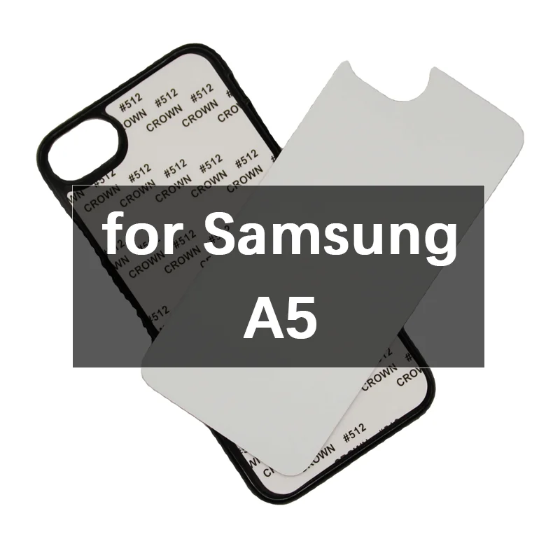 

Zhike for Funda Para Celular Coque Telephone Hard White Clear Samsung A5 Blank TPU Black Rubber Sublimation Phone Cases