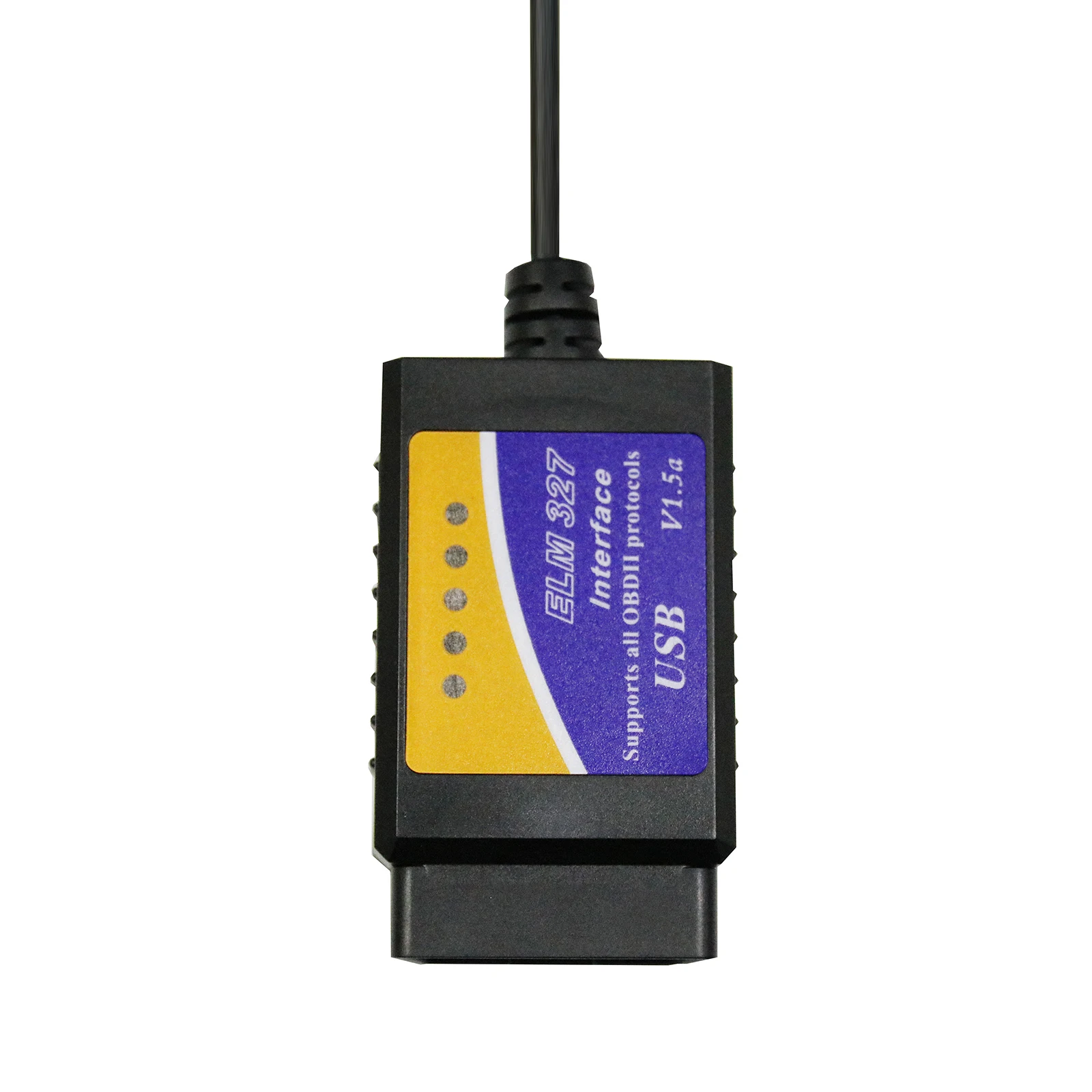 

Mini ELM327 Car OBD Scanner V1.5 Tools For Automotive OBD2 Diagnostic Tool Code Reader, Black