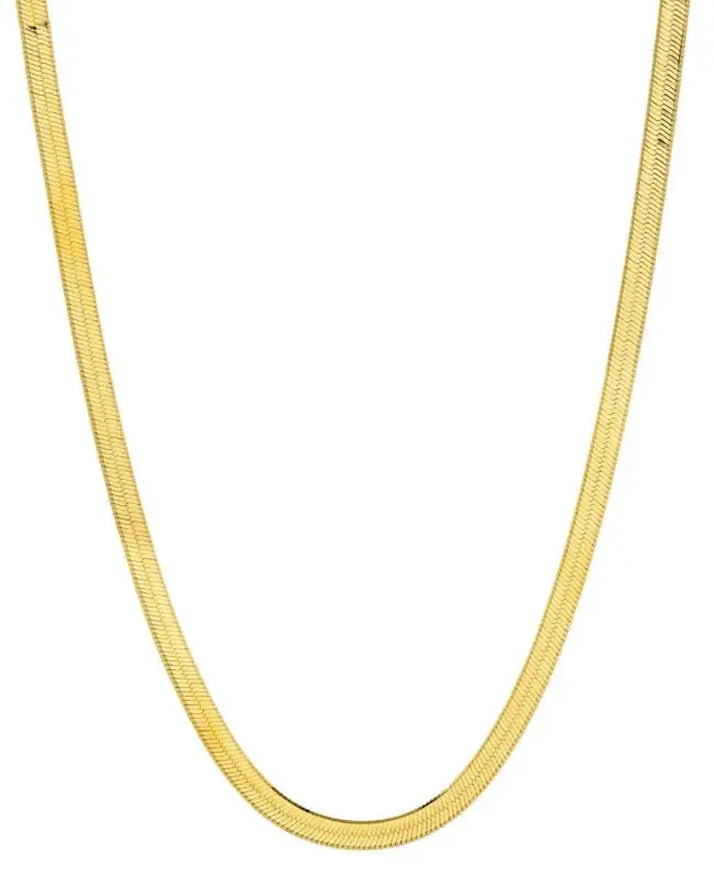 

Wholesale Snake Chain 14k Gold Herringbone Chain Necklace For Women And Men