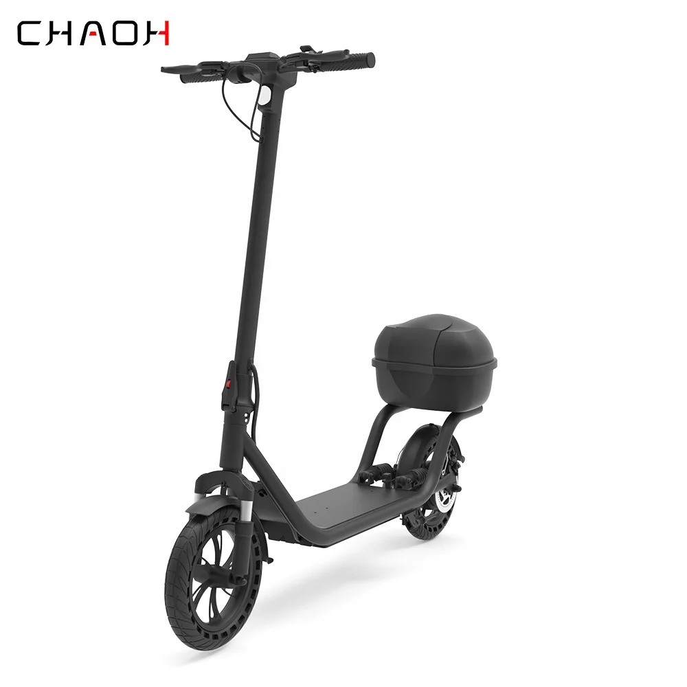 

Upgraded Long Range High Powerful Adult Electric Scooters 500W Motor 12" Solid Tires One-Step Fold EScooter for Commute Travel