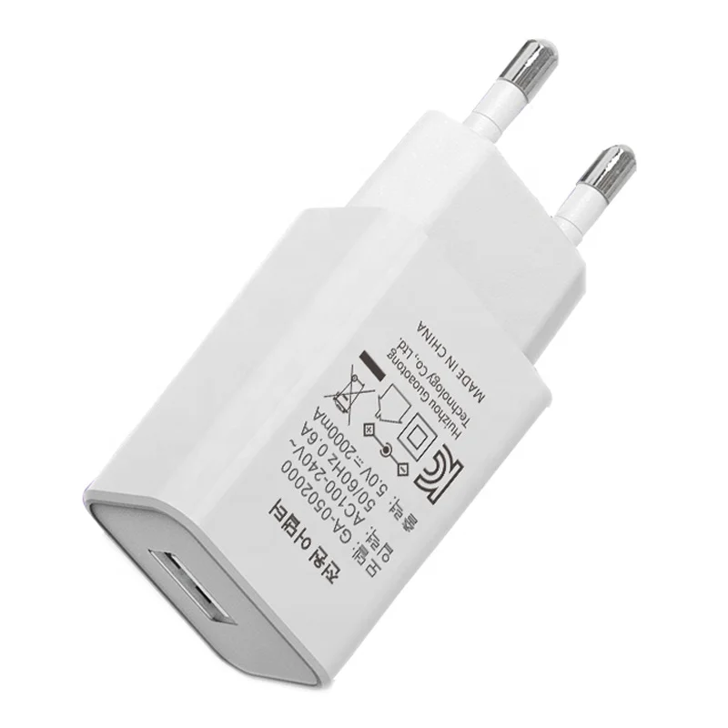 

KC certificated Korea plug 5v 2a usb travel wall charger for mobile phones, Normal white, black optional